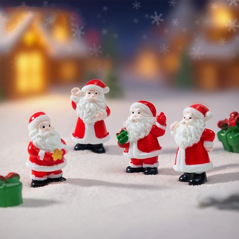 Lot de 8 mini de miniatures de Père, jolies figurines de Père en résine pour la maison, le jardin, la fête, la - MMCD-ZGL-04986 (1/5)