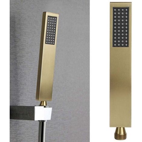 Pommeau De Douche - Cuivre Massif - Filetage G1/2 - Jet Puissant Pour Faible Pression - 22 Cm - 1 Pièce (1/4)