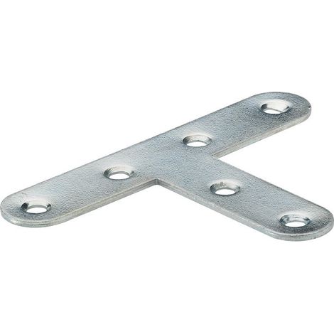 1 Équerre T Plate Acier Zingué Hettich, L.55 Mm
