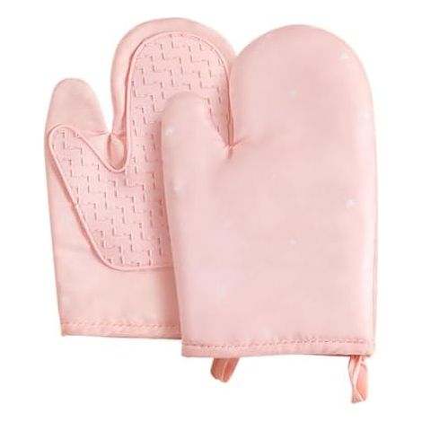 Gants de cuisine en silicone antidérapants, imperméables, anti-brûlures et doux (lot de 2)  Maniques de cuisine pour micro-ondes, cheminée, barbecue, grillades et pâtisserie à la maison et au restaura (1/5)