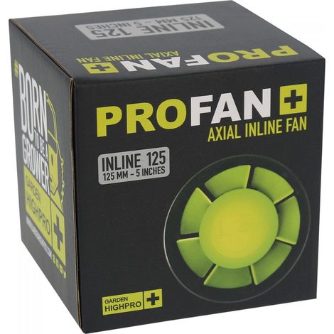 Extracteur de gaine PROFAN 125 mm - 190 m³/h - Garden HIGHPRO