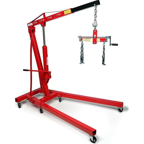 JOMAFA - GRUA PLEGABLE 2 TONELADAS + NIVELADOR PARA MOTORES