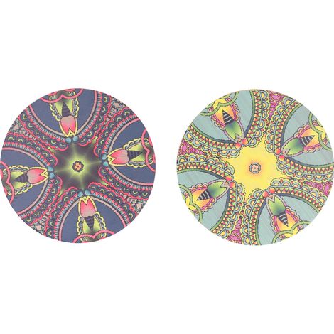 Sous-verres en bambou résistants à la chaleur, robustes et faciles à nettoyer - Dessous de théière pour cuisine, bureau ou bar (Modèles 302 et 305) (1/5)