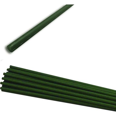 Tuteur en plastique vert 1,1 x 150 cm – Polypropylène robuste – Résistant aux intempéries – Pour soutien de plantes grimpantes – (1/3)