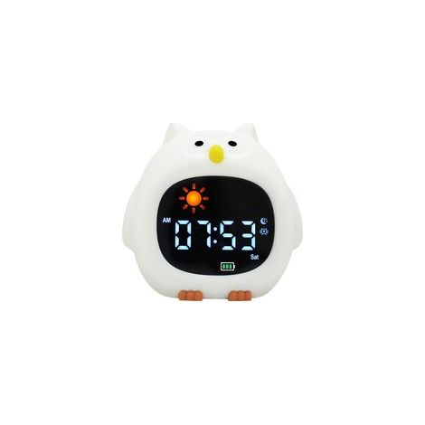 Novel animal-shaped stress-relieving color-changing night light, sleep aid, comforting lamp, cross-border gift alarm clock lamp. (1/2)