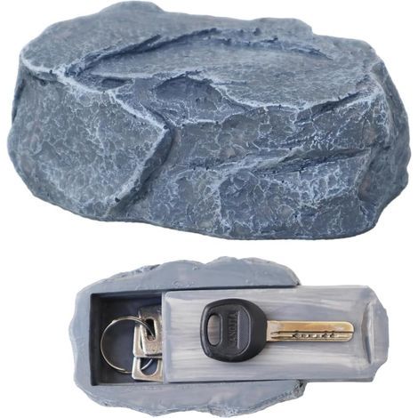 1PCS Cache Clef Exterieur Cachette Secrete en pierre Cache-clés pour Jardin Terrasse et Espace Extérieur (1/5)