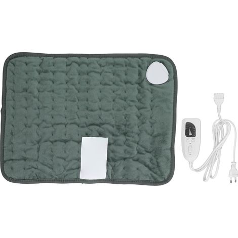 Coussin Chauffant Électrique 6 Niveaux de Température Minuterie Intelligente Peluche Douce et Chaude Prise UE 220V (1/5)