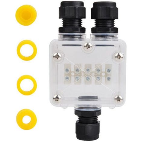 Boîte de Jonction, Connecteur Étanche Ip68, Boîte de Dérivation Étanche 3 Voie, Connecteurs Boîte pour Câble Ø 4 à 14mm, Éclairage à LED, Panneau d'Affichage (1/4)