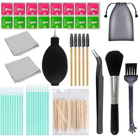 Kit de nettoyage pour téléphone portable (140 pièces) compatible iPhone, AirPods et appareils photo - Outil de nettoyage (1/5)