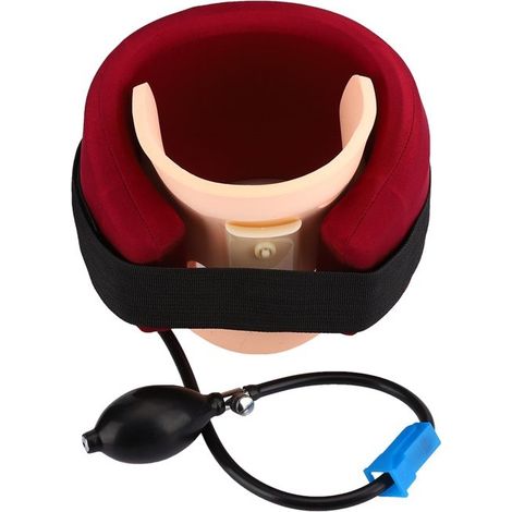 Collier cervical gonflable Dispositifs d'étirement du cou Attelle de soutien de traction (1/5)