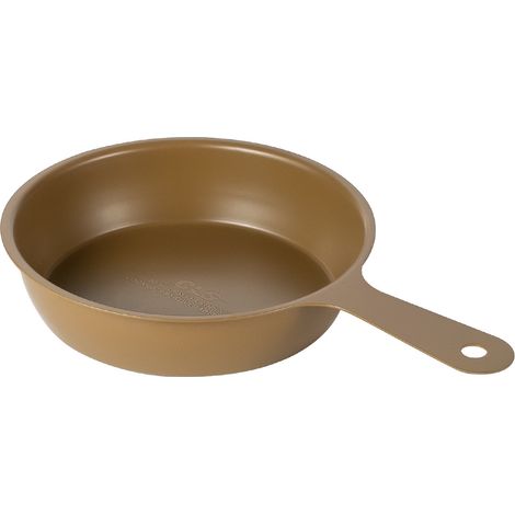 Poêle de Camping de 13 cm en acier inoxydable 304 avec revêtement antiadhésif, avec poignée plate, kaki, adaptée à l'extérieur et à la cuisine (1/5)