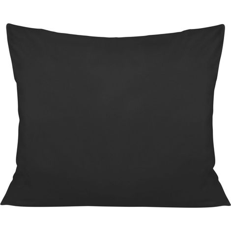 Funda de almohada de satén 50x70 negra 04000966 un solo color (1/3)