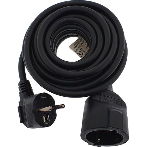 Prolongador 2m H05VV-F 3g1,5 negro (1/3)
