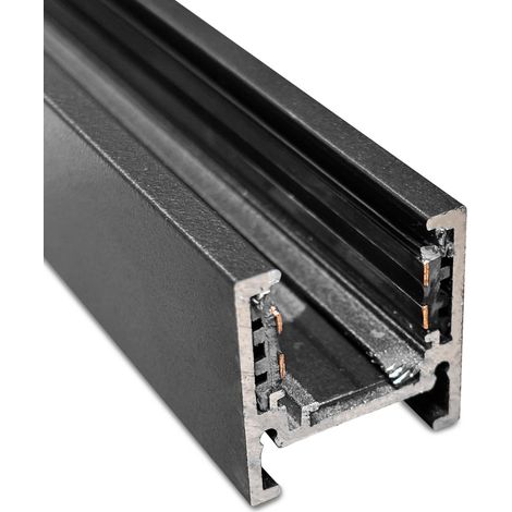 Rail magnétique 2627 de surface et de suspension - 20 mm - 48 V - Noir