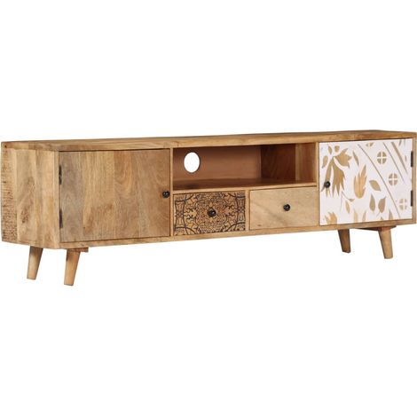 TV-Schrank 140x30x40 cm Massivholz Mango