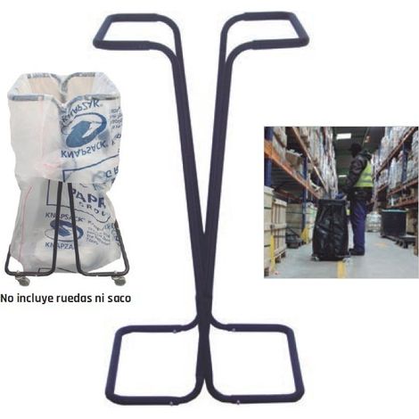 Caballete para sacos de residuos METALWORKS SS800