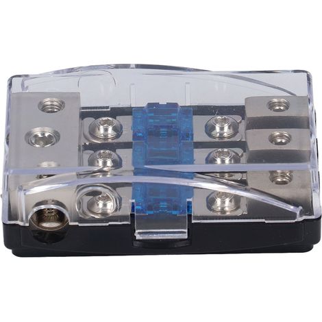 Support 1 Entrée 3 Sorties Porte-fusible ANL Amplificateur Audio 60A Bloc de Distribution pour Voiture (1/5)