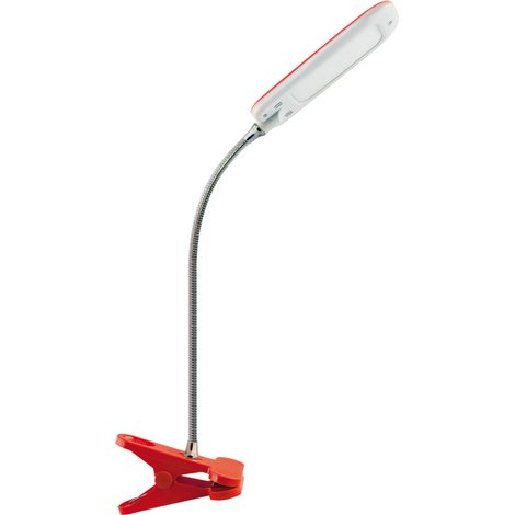 Lampada da lettura a LED con clip, 6W, rossa, modello Ideus 02866 (1/2)