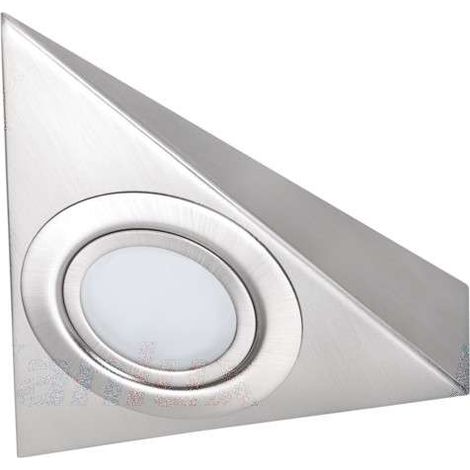 Kanlux – Luminaire sous-meuble G4 IP20 chrome mat – Spot encastrable sol – 135mm – 12V – Indice de protection IP20 – 4381