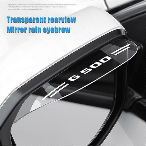 Lot de 2 pare-pluie pour rétroviseur Mercedes-Benz G500, en PVC souple, avec protection anti-pluie. Accessoires auto. (1/5)