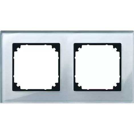 Merten Rahmen 2-fach diamsi glänzend glas für GEB-K M-PLAN 489260 (1/2)