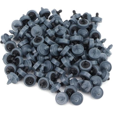 50PCS Goutteur Irrigation Réglable, goutteur d'irrigation émetteur de Goutte à Durable 4L équipement d'émetteur Compensation Pression (1/4)