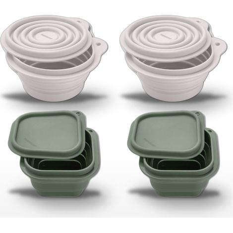 Lot de 4 Boîtes à Snacks Pliables en Silicone Fackelmann Storage (1/5)