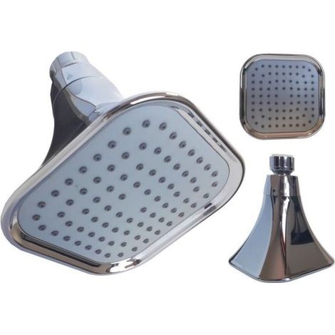Soffione doccia quadrato orientabile pioggia bagno moderno 10 x 10 CM Art. 59216