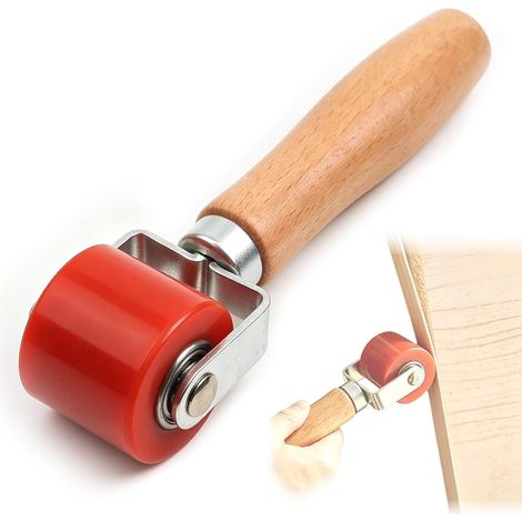 Rouleau de Pression en Silicone Haute Température, Outil de Soudage Résistant à la Chaleur pour Soudage des Bâches PVC, 40mm, Rouge - Idéal pour les Travaux de Réparation (1/5)