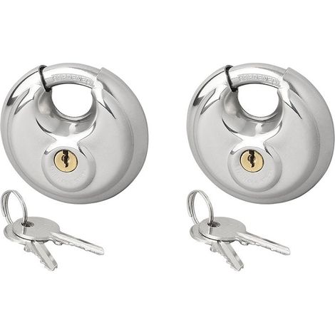 Blocca disco 70mm 2 pezzi con chiave uguale