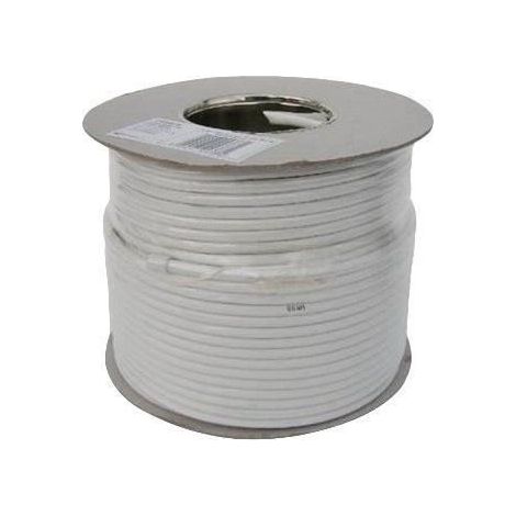 RG6 50 m Webro Câble Coaxial numérique pour antenne et télévision Satellite Blanc
