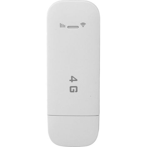 Routeur WiFi portable USB 4G LTE, prend en charge 10 périphériques, cryptage WiFi WPA WPA2, point d'accès WiFi portable USB avec fente pour carte SIM, blanc (1/5)