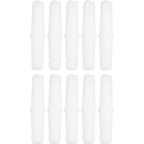 Raccord de Tuyau en Plastique, épisseuse de Barbe Droite, Adaptateur de Joint de Réparation pour Pompe et Tube en Silicone (6-6 mm de part en part) (1/5)