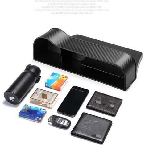 Organisateur de Voiture,2 pièces Boîtes rangement d'écart siège pour seuil de porte de voiture,Noir (1/4)