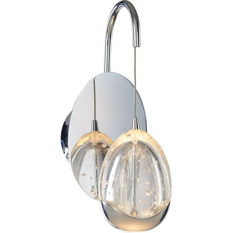 Applique murale LED Huelto chromée en aluminium italux WL-22112132-1A-CR (1/2)