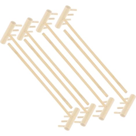 Mini Râteaux de Jardin Zen Beige Lot de 8 en Bambou pour Table (1/5)