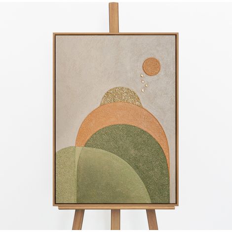 Gemälde Stille Sphäre Rahmen Eichefarben 70x50 cm (1/5)