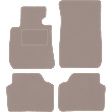 Beige Veloursmatten für: BMW 1 F20 Fließheck (2011-2019)