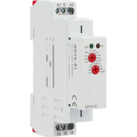 GRT8-B1 Mini temporisation de mise hors tension relais temporisé relais DIN Rail Type AC 220V (1/4)