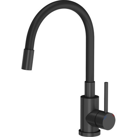 Steiner MAGGIE rubinetto da cucina nero opaco design moderno