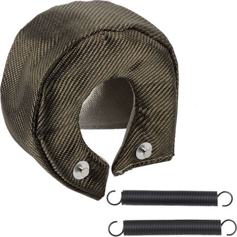 Cubierta protectora térmica de titanio de barrera simple para turbocompresor T3/GT35/GT37/GT40/GT42 (1/5)