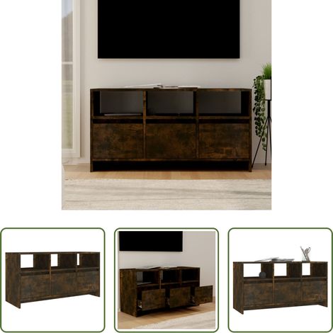 vidaXL Holzschrank Räuchereiche - TV-Schrank Räuchereiche 102x37,5x52,5 cm Holzwerkstoff (1/5)