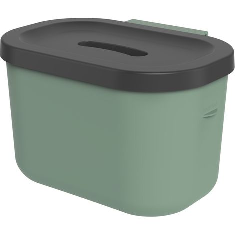 Rotho Komposteimer Jive Bio 3,2 L grünschwarz Biomüll Abfalleimer (1/3)