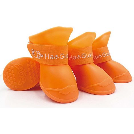 Chaussures Pour Chien - Chaussures Antidérapantes Et Imperméables Pour Chiens - Pour Pluie Neige Glace - Tailles Multiples - Lot De 4 (1/2)