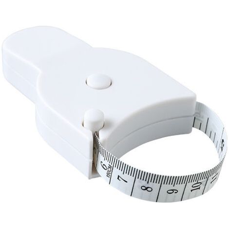 BUNTHAUS 150 cm Körpermaßband, zur Körpermessung Körper-/Brustumfang/Taillenumfang, weiß (1/5)