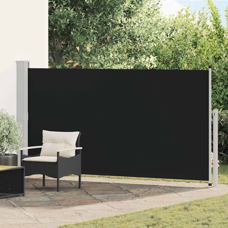 Auvent latéral rétractable de patio 170x300 cm Noir (1/5)