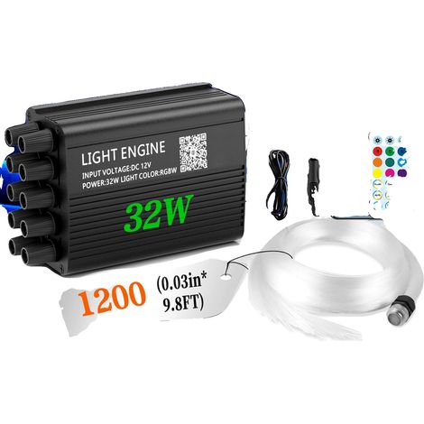 Luci a fibra ottica, attivate dal suono, controllabili tramite telecomando e app, Sparkling Meteor (Opt), Simple White Meteor 3m (1/2)