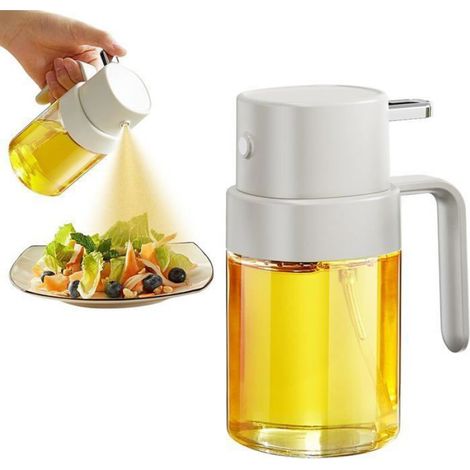 Pulvérisateur d'Huile pour la Cuisine, 200 ml (6.8 OZ), pour Friteuse à Air Cuisine Barbecue Extérieur Camping (Blanc) (1/4)