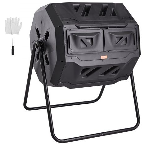 Compostiera da Giardino Rotante 162, 7L Doppia Camera (1/5)