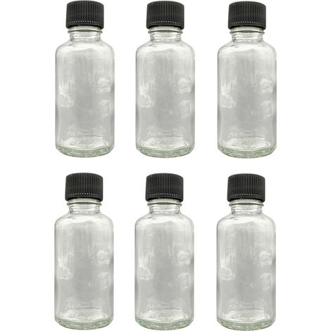 Set di bottiglie di vetro Set Trasparente Nero (1/5)